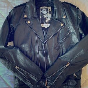Dead Legend 100% recycled leather bomber Jacket